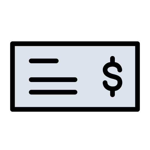 chèque bancaire Generic color lineal-color Icône