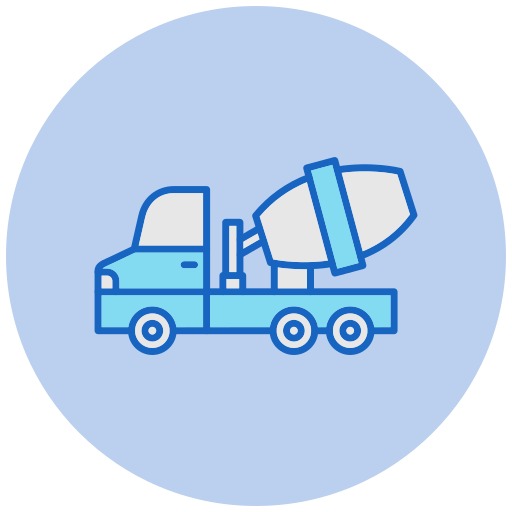 cement vrachtwagen Generic color lineal-color icoon