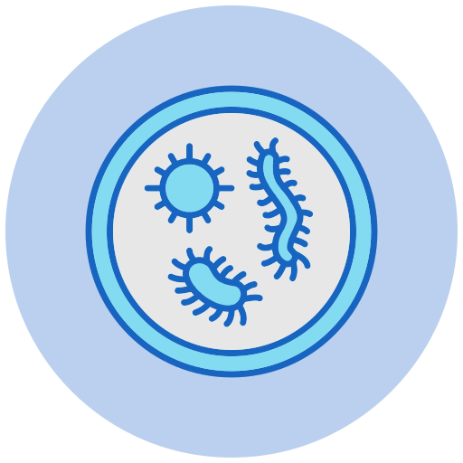 Bacteria Generic color lineal-color icon