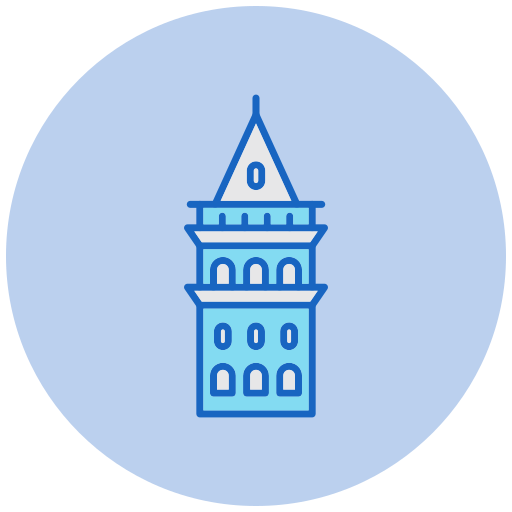 Галатская башня Generic color lineal-color иконка