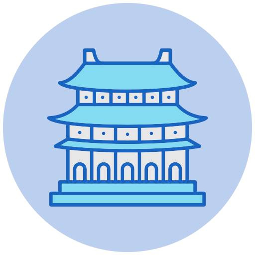 Forbidden city Generic color lineal-color icon