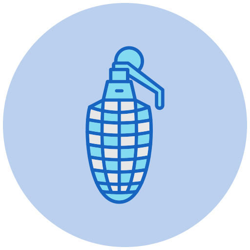 Hand grenade Generic color lineal-color icon