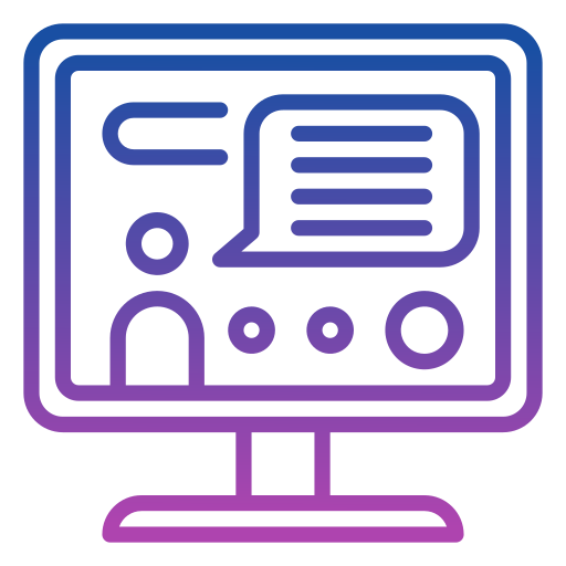 webinar Generic gradient outline icono