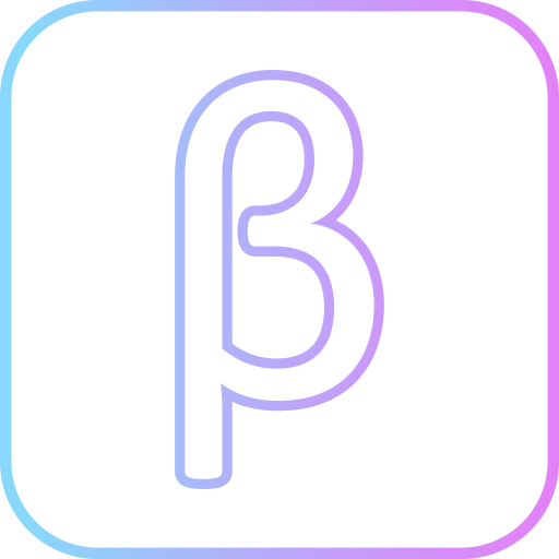 Beta Generic gradient outline icon