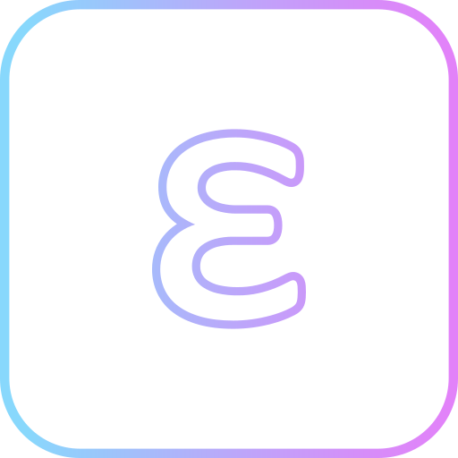 epsilon Generic gradient outline icoon
