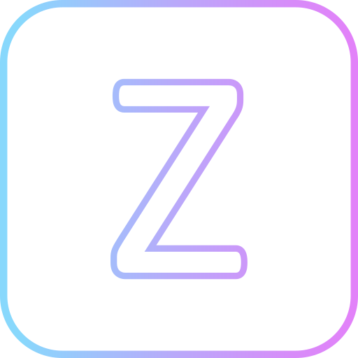 zeta Generic gradient outline Icône