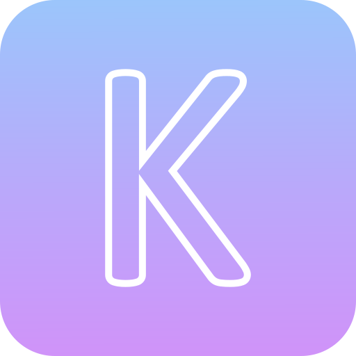 kappa Generic gradient fill icono