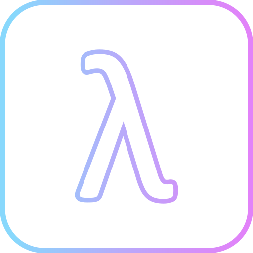 lambda Generic gradient outline ikona