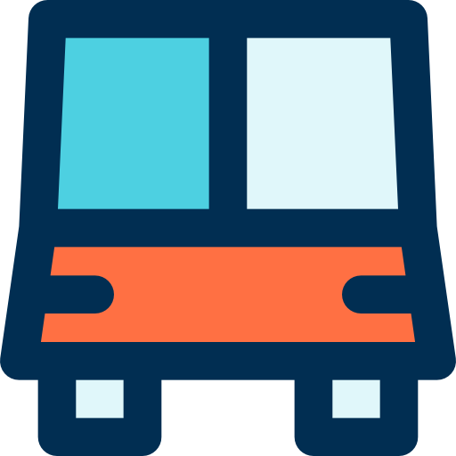 autobús bqlqn Lineal Color icono