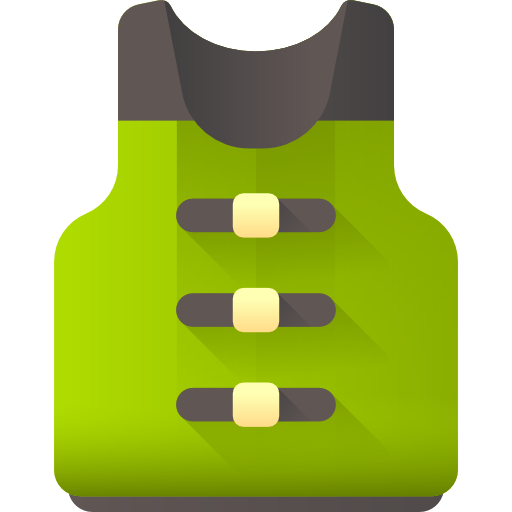 Lifejacket 3D Color icon