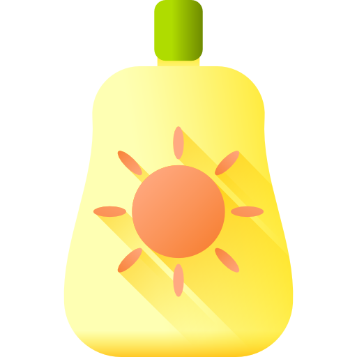crema solare 3D Color icona