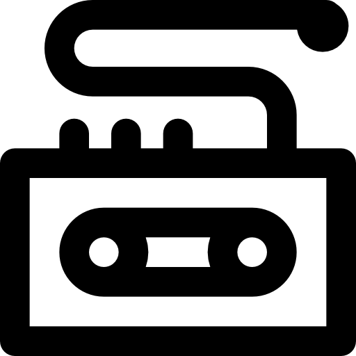 카세트 플레이어 bqlqn Lineal icon