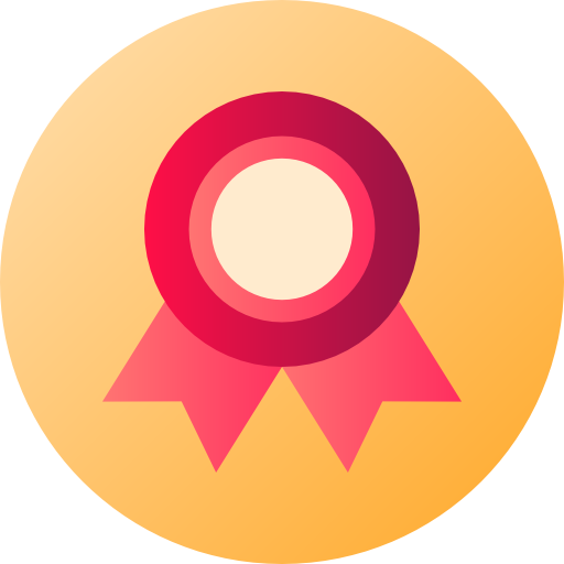 premios Flat Circular Gradient icono