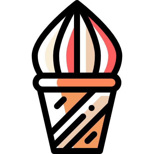 아이스크림 Detailed Rounded Color Omission icon