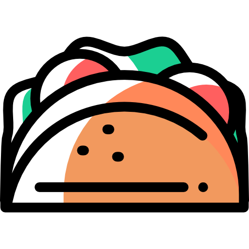 Taco Detailed Rounded Color Omission icon