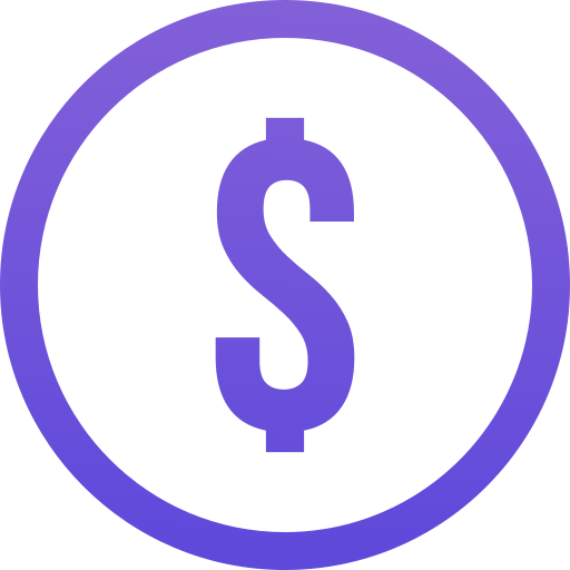 dólar Generic color outline icono