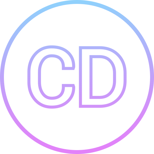 CD Generic gradient outline icon