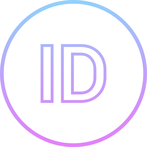 id kaart Generic gradient outline icoon