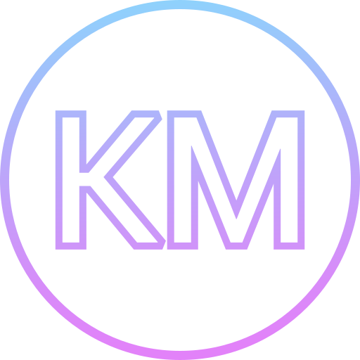 km Generic gradient outline icoon