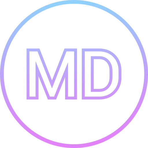 md Generic gradient outline icoon