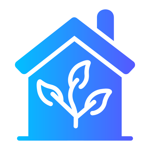 Eco home Generic gradient fill icon