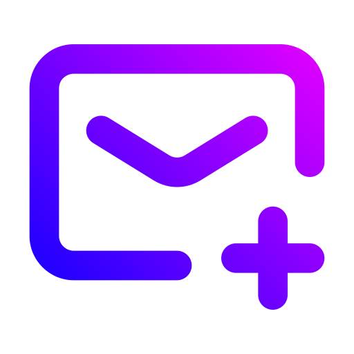 schrijf e-mail Generic gradient outline icoon