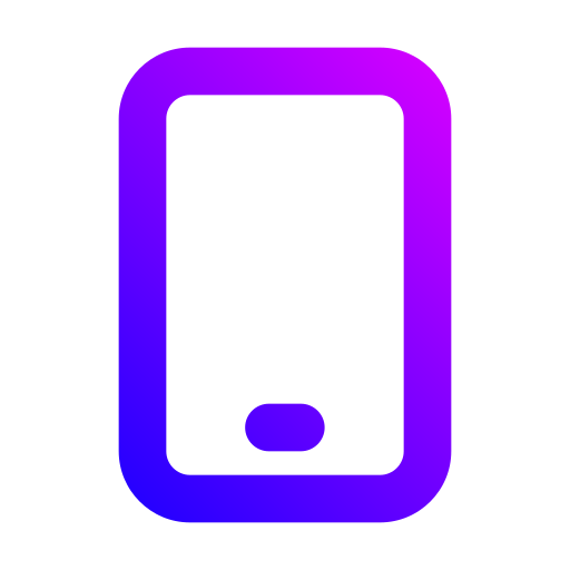 telefoon Generic gradient outline icoon