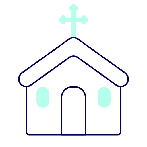교회에 Generic color lineal-color icon