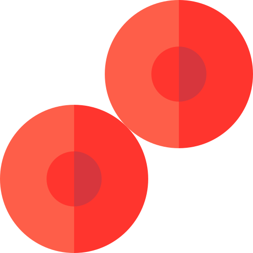 des globules rouges Basic Straight Flat Icône