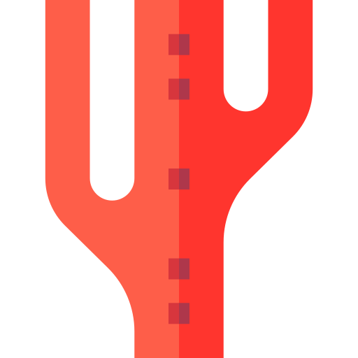 vaso sanguíneo Basic Straight Flat icono