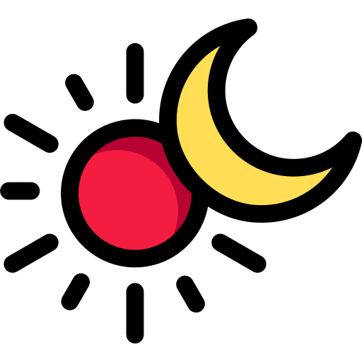太陽と月 Generic color lineal-color icon
