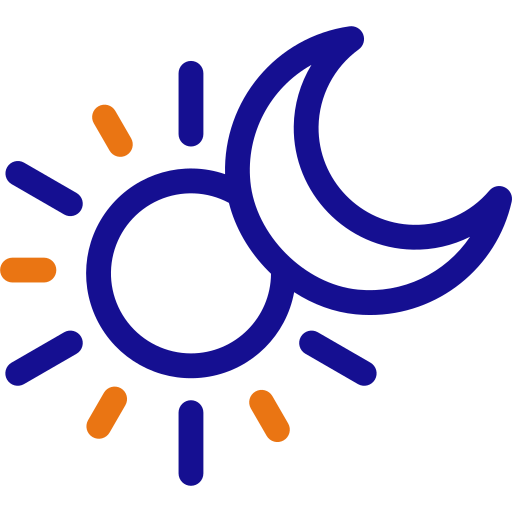 太陽と月 Generic color outline icon