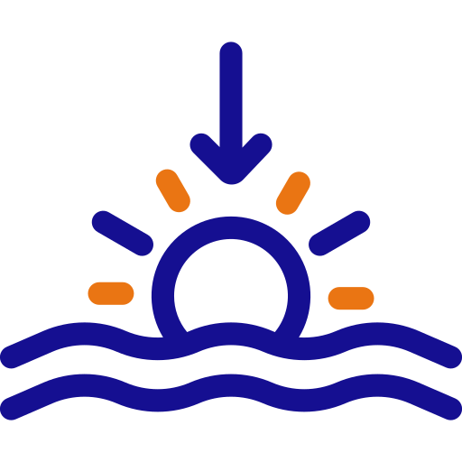puesta de sol Generic color outline icono
