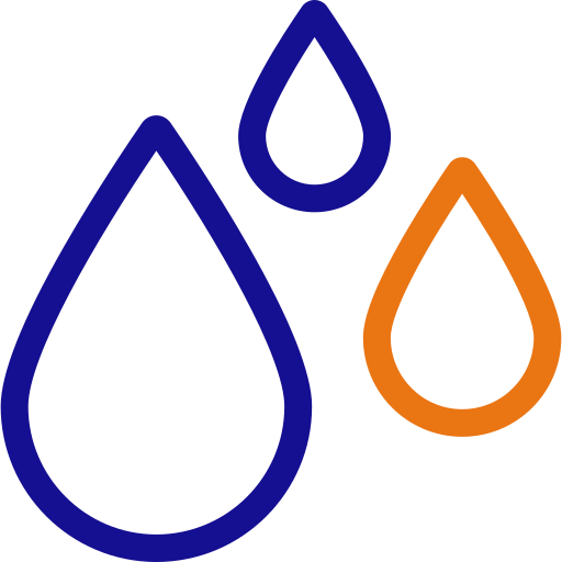 gotas de lluvia Generic color outline icono