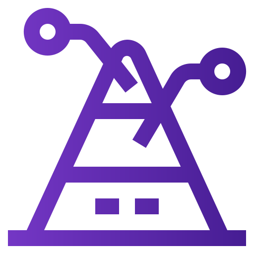 Pyramid Generic gradient outline icon