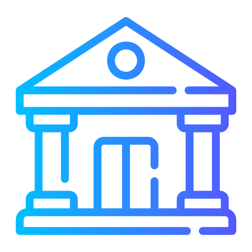 banca Generic gradient outline icona