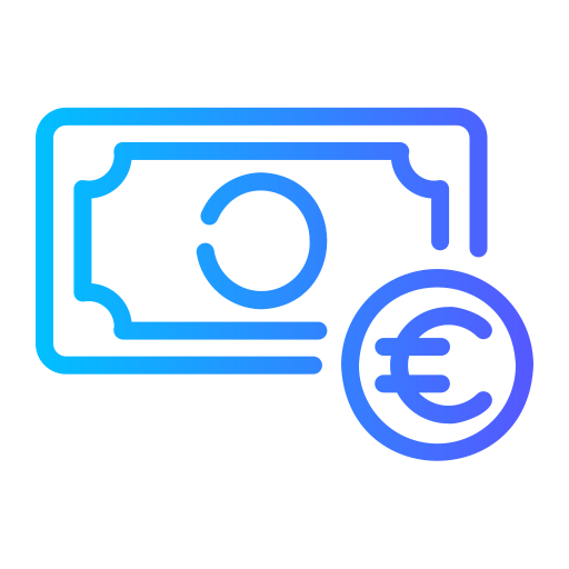 valute Generic gradient outline icona
