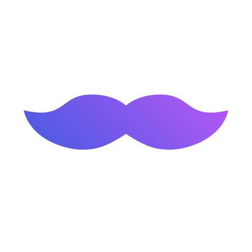 Mustache Generic gradient fill icon