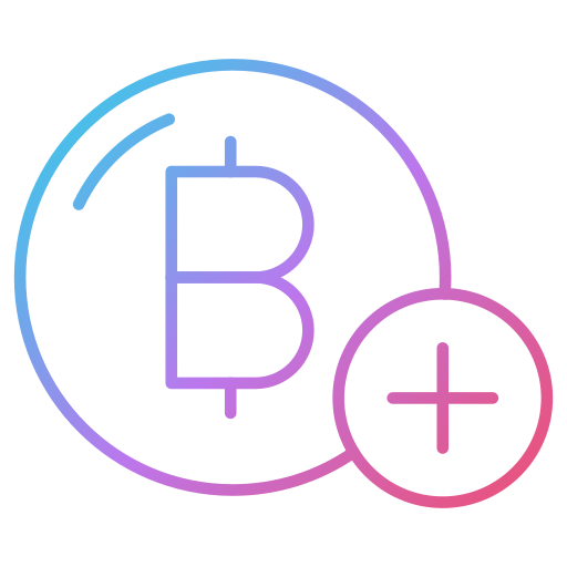 bitcoin Generic gradient outline icona