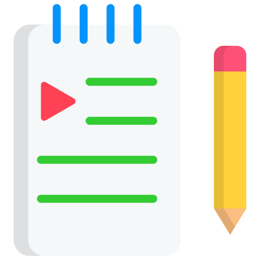 Notepad Generic color fill icon