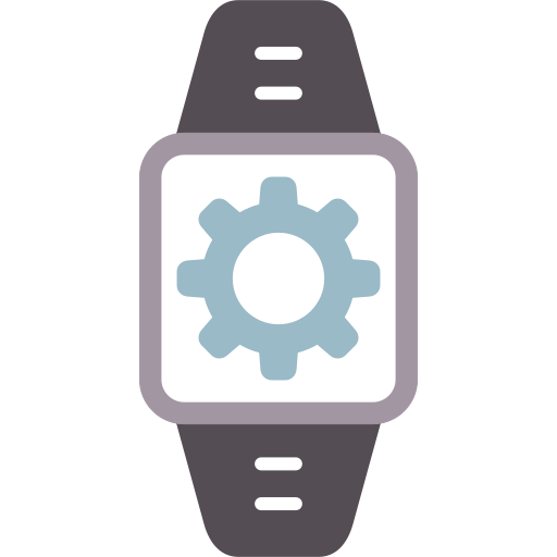 reloj inteligente Generic color fill icono