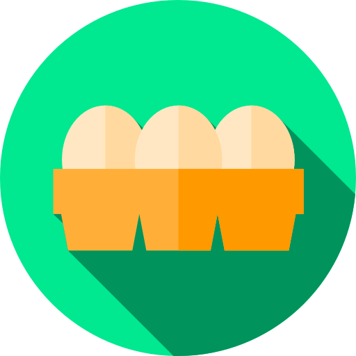 달걀 Flat Circular Flat icon