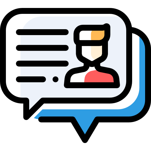 Chat Detailed Rounded Color Omission icon