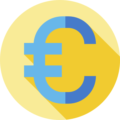 Euro Flat Circular Flat icon