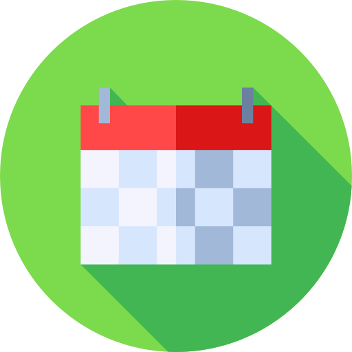 kalender Flat Circular Flat icon