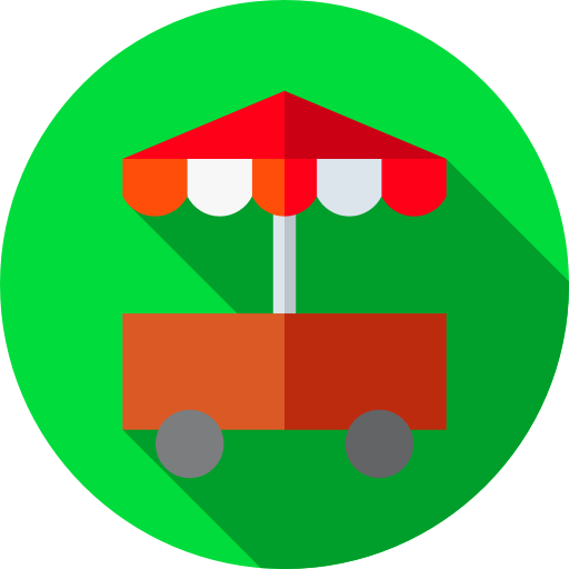 Cart Flat Circular Flat icon