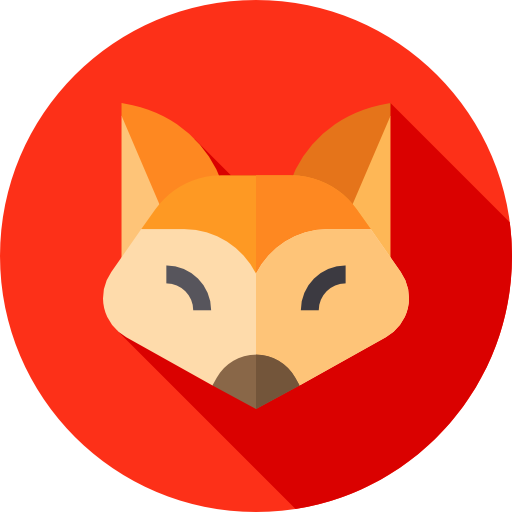狐 Flat Circular Flat icon