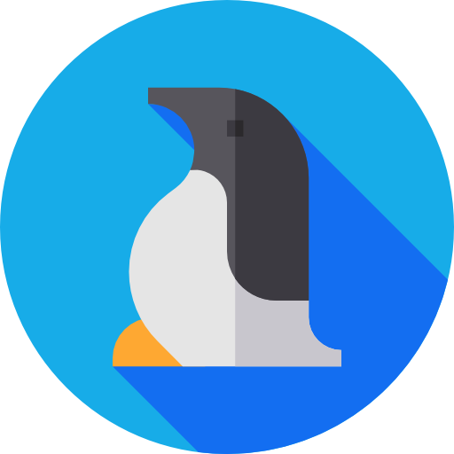 Penguin Flat Circular Flat icon