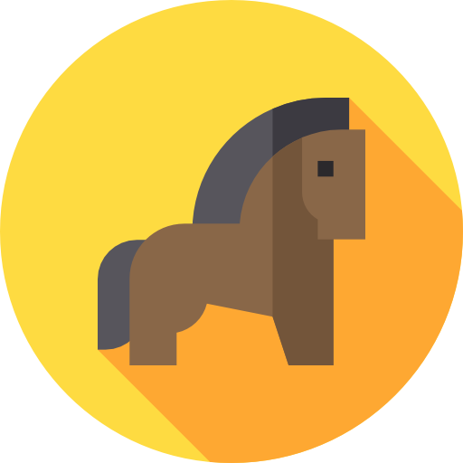 cavallo Flat Circular Flat icona