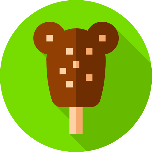 Ice cream Flat Circular Flat icon